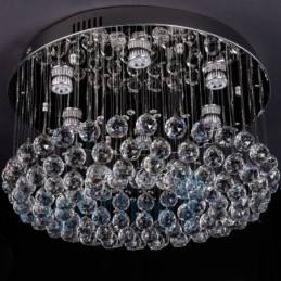 Moderní kulaté zapuštěné stropní svítidlo K9 Crystal
