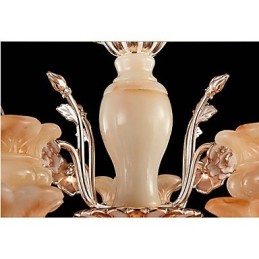 Jade Crystal Závěsná lampa Candle Style Lustr