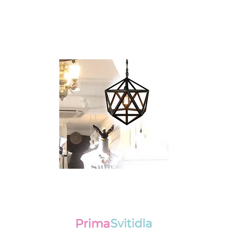 Rustikální Lodge Vintage kovový lustr