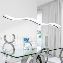 Stmívatelné lineární závěsné světlo s dálkovým ovládáním v moderním designu