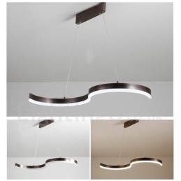 Stmívatelné lineární závěsné světlo s dálkovým ovládáním v moderním designu