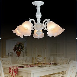 Zapuštěná montáž Five Lights White European Retro Classic