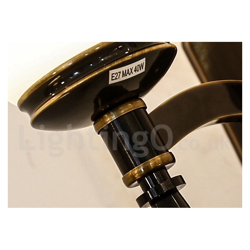 Pure Brass luxusní rustikální retro vintage mosazný kamenný závěsný svíčkový lustr se skleněnými stínidly