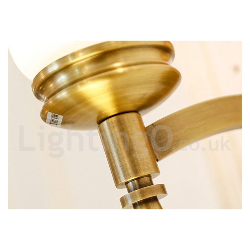 Pure Brass luxusní rustikální retro vintage mosazný kamenný závěsný svíčkový lustr se skleněnými stínidly