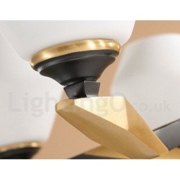 Pure Brass luxusní rustikální retro vintage mosazný závěsný svíčkový lustr se skleněnými stínidly