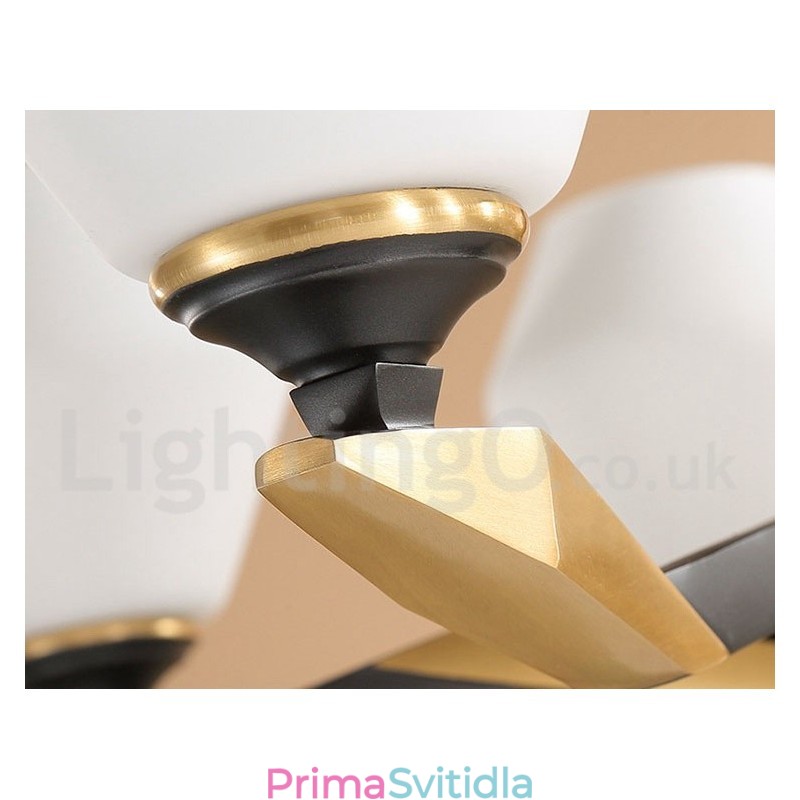 Pure Brass luxusní rustikální retro vintage mosazný závěsný svíčkový lustr se skleněnými stínidly