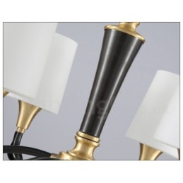 Pure Brass luxusní rustikální retro vintage mosazný kamenný závěsný svíčkový lustr se skleněnými stínidly