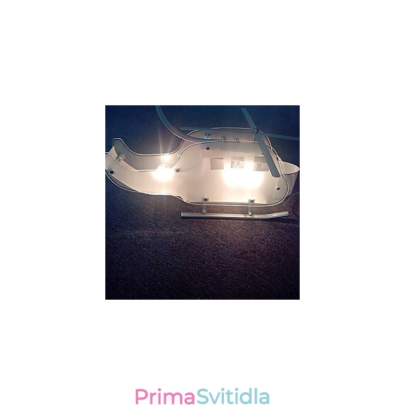 Jednoduchá dětská lampa Cartoon Glass Helicopter lamp