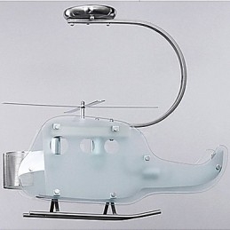 Jednoduchá dětská lampa Cartoon Glass Helicopter lamp