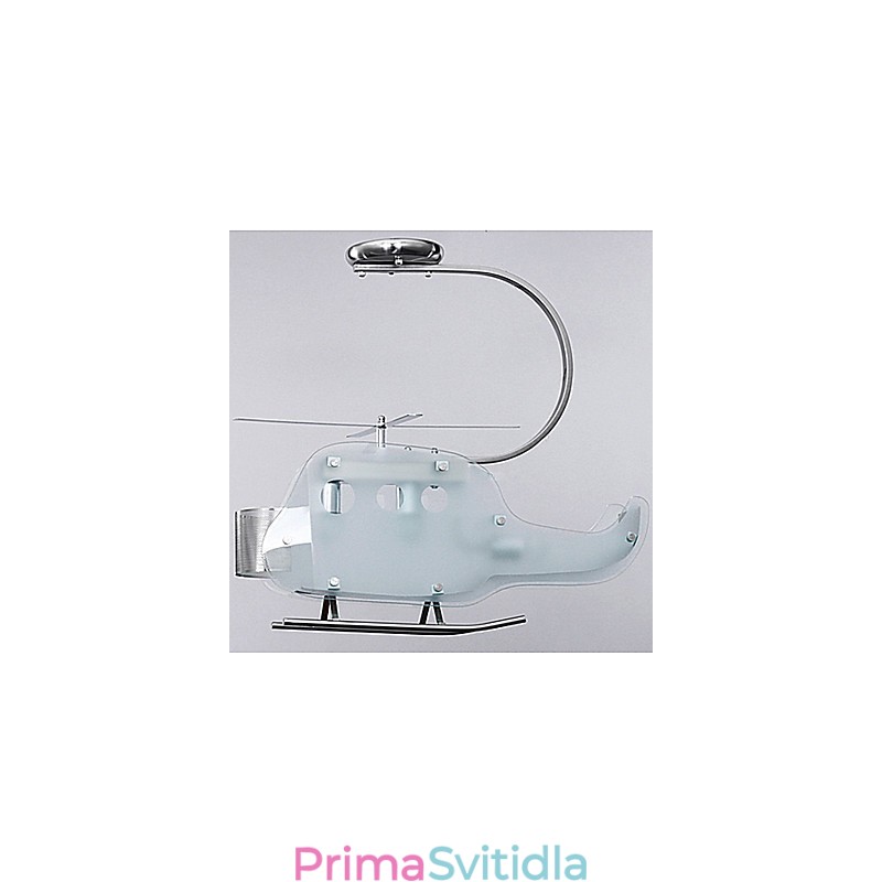 Jednoduchá dětská lampa Cartoon Glass Helicopter lamp