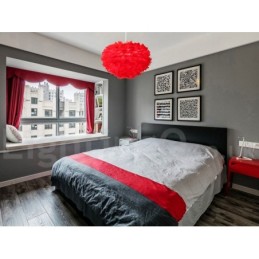 Vícebarevný lustr z peří moderní moderní závěsné světlo