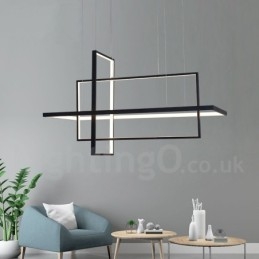 Stmívatelné lineární závěsné svítidlo s dálkovým ovládáním Ambient Light Lakované povrchy hliník Moderní design