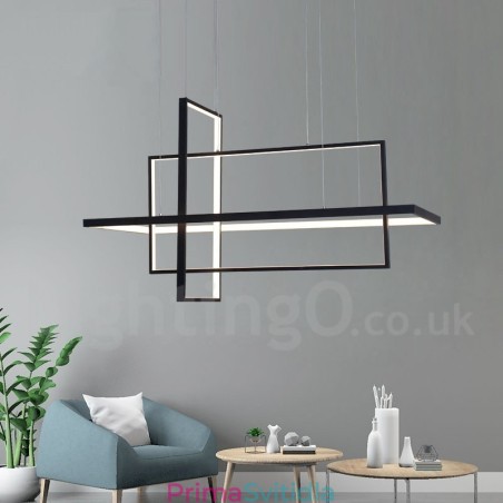 Stmívatelné lineární závěsné svítidlo s dálkovým ovládáním Ambient Light Lakované povrchy hliník Moderní design Stmívatelné lineární závěsné svítidlo s dálkovým ovládáním Ambient Light Lakované povrchy hliník Moderní design