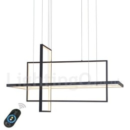 Stmívatelné lineární závěsné svítidlo s dálkovým ovládáním Ambient Light Lakované povrchy hliník Moderní design