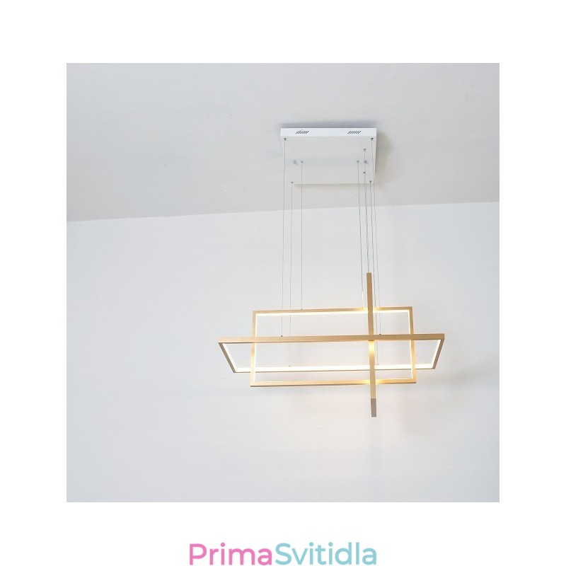 Stmívatelné lineární závěsné svítidlo s dálkovým ovládáním Ambient Light Lakované povrchy hliník Moderní design