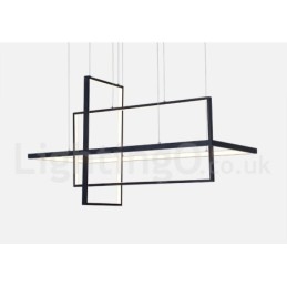 Stmívatelné lineární závěsné svítidlo s dálkovým ovládáním Ambient Light Lakované povrchy hliník Moderní design