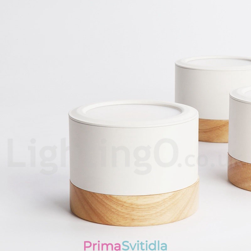 Dřevěné moderní designové mini stropní svítidlo s akrylovým stínidlem Speciální pro Lze použít také jako nástěnné svítidlo