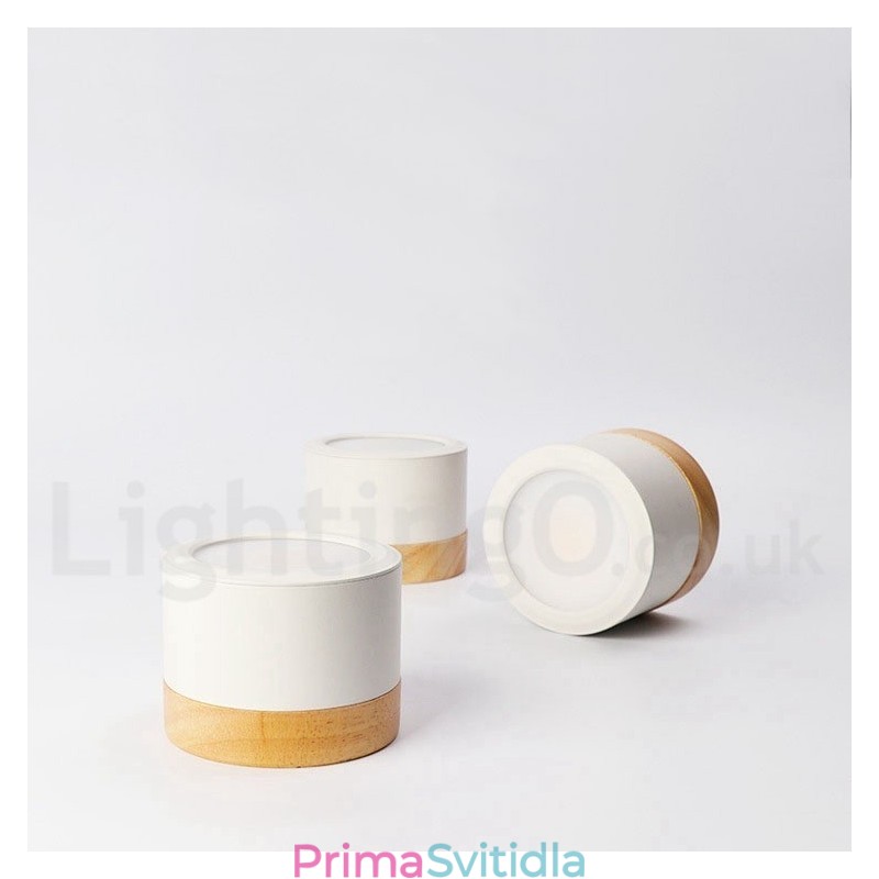 Dřevěné moderní designové mini stropní svítidlo s akrylovým stínidlem Speciální pro Lze použít také jako nástěnné svítidlo
