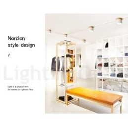 Dřevěné moderní designové mini stropní svítidlo s akrylovým stínidlem Speciální pro Lze použít také jako nástěnné svítidlo