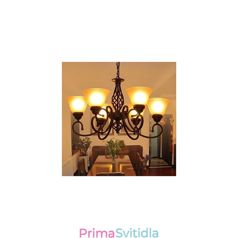 Rustikální Lodge Vintage Retro kovový lustr pro děti