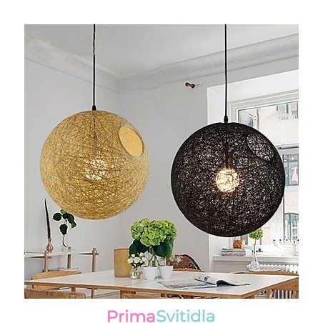 Country Simple Moderní lampa Pastoral Rattan Lamp Konopný míčový lustr Country Simple Moderní lampa Pastoral Rattan Lamp Konopný míčový lustr