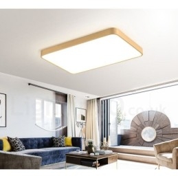 Ultratenký obdélníkový stmívatelný moderní moderní severský styl mosazná zapuštěná stropní svítidla s akrylovým stínidlem Lze použít také jako nástěnné svítidlo