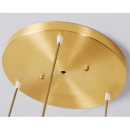 Závěsné svítidlo v nordickém stylu Pure Brass Rustic Lodge s keramickým stínidlem