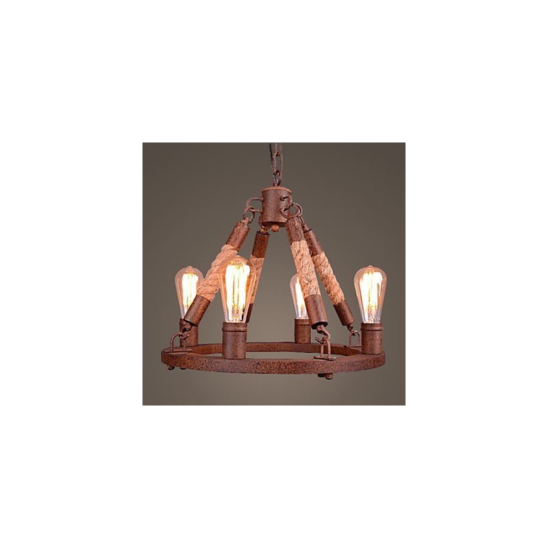 Vintage provazový přívěsek Light Loft kreativní průmyslová lampa Dekorace v americkém stylu