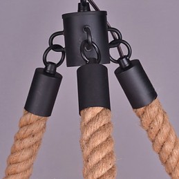 Vintage provazový přívěsek Light Loft kreativní průmyslová lampa Dekorace v americkém stylu