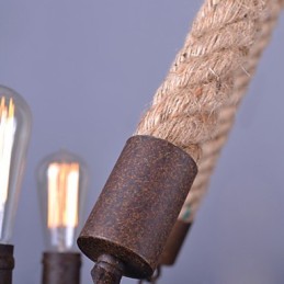 Vintage provazový přívěsek Light Loft kreativní průmyslová lampa Dekorace v americkém stylu