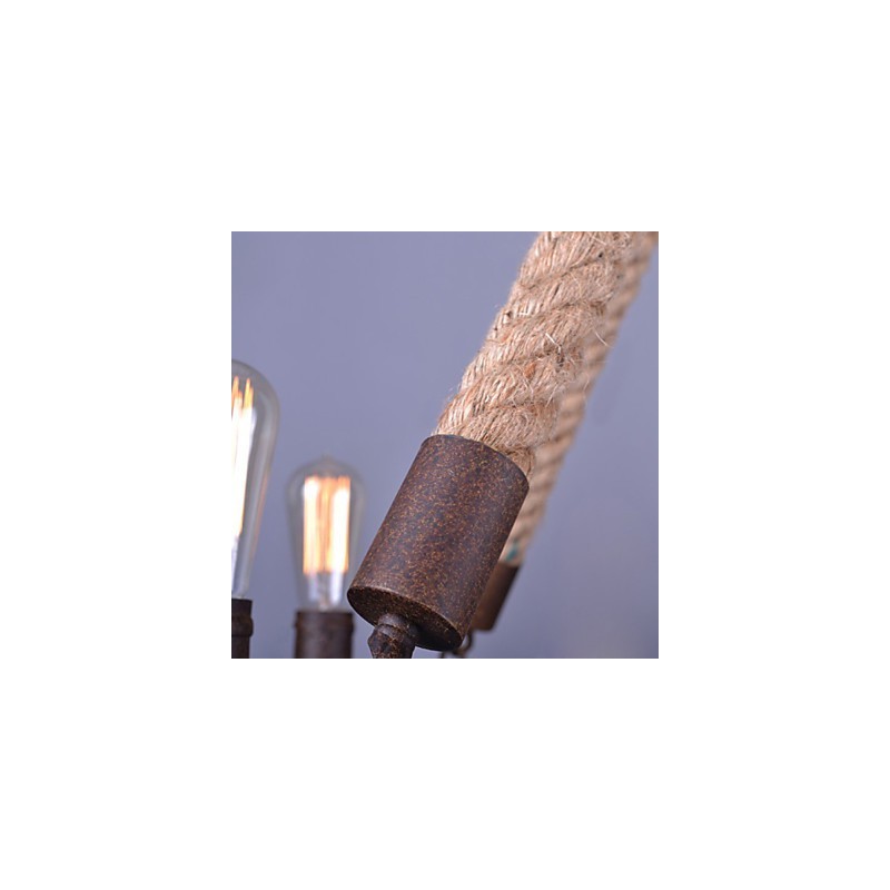 Vintage provazový přívěsek Light Loft kreativní průmyslová lampa Dekorace v americkém stylu