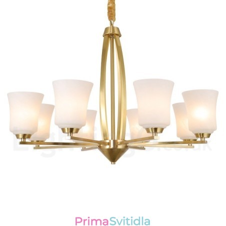 8 Light Pure Mosaz velký luxusní rustikální retro vintage mosazný závěsný lustr se skleněnými stínidly 8 Light Pure Mosaz velký luxusní rustikální retro vintage mosazný závěsný lustr se skleněnými stínidly
