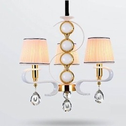 Látkový lustr 3 Lehká moderní minimalistická vysoce kvalitní lampa