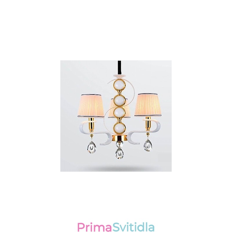 Látkový lustr 3 Lehká moderní minimalistická vysoce kvalitní lampa