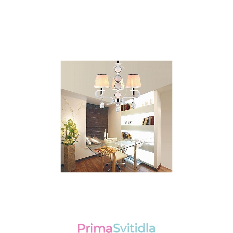 Látkový lustr 3 Lehká moderní minimalistická vysoce kvalitní lampa