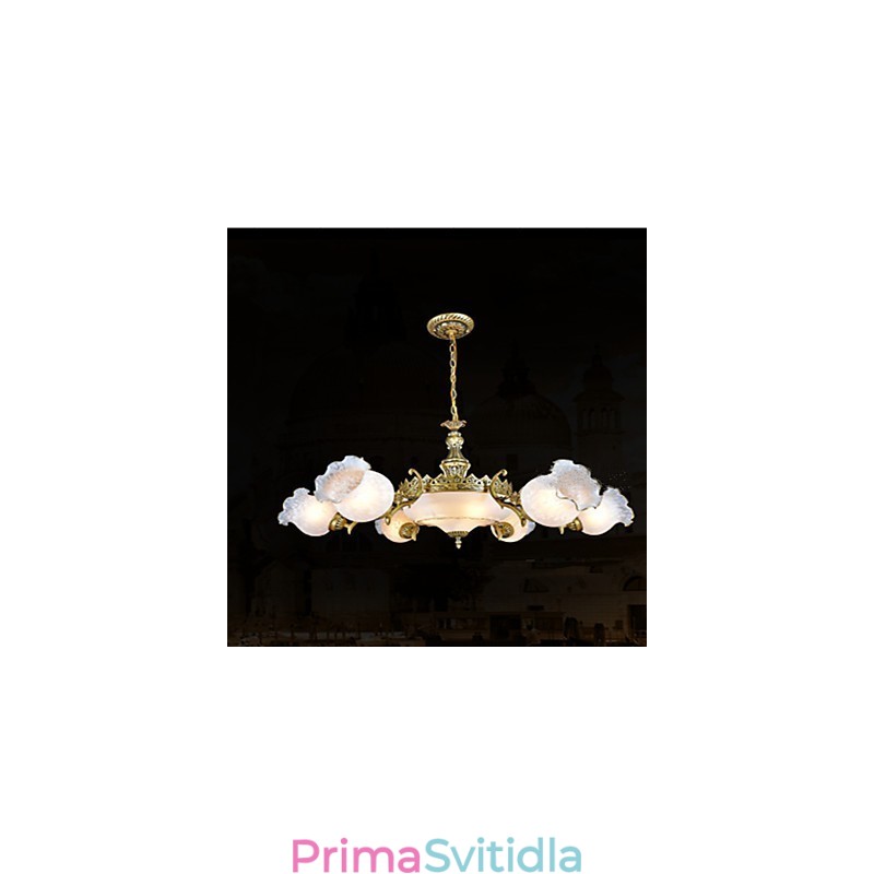 Tradiční klasický Vintage retro bronzový kovový lustr