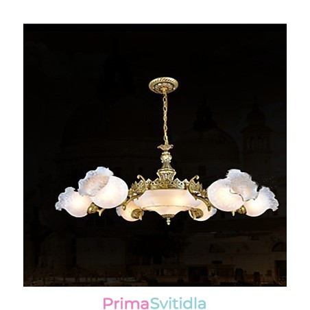 Tradiční klasický Vintage retro bronzový kovový lustr