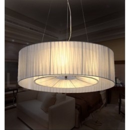 Drum 4 Light závěsné moderní světlo s látkovým stínidlem
