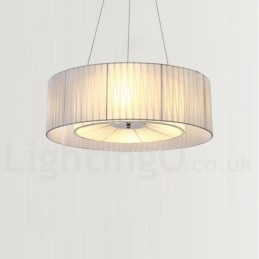 Drum 4 Light závěsné moderní světlo s látkovým stínidlem