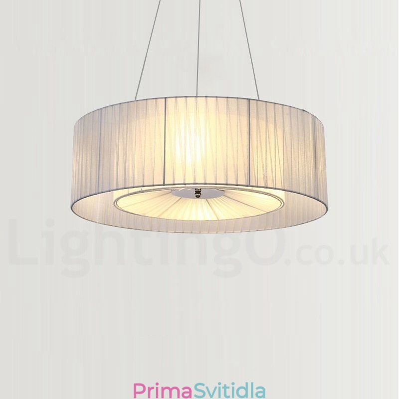 Drum 4 Light závěsné moderní světlo s látkovým stínidlem