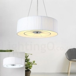 Drum 4 Light závěsné moderní světlo s látkovým stínidlem