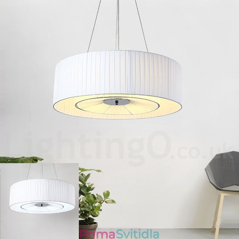 Drum 4 Light závěsné moderní světlo s látkovým stínidlem