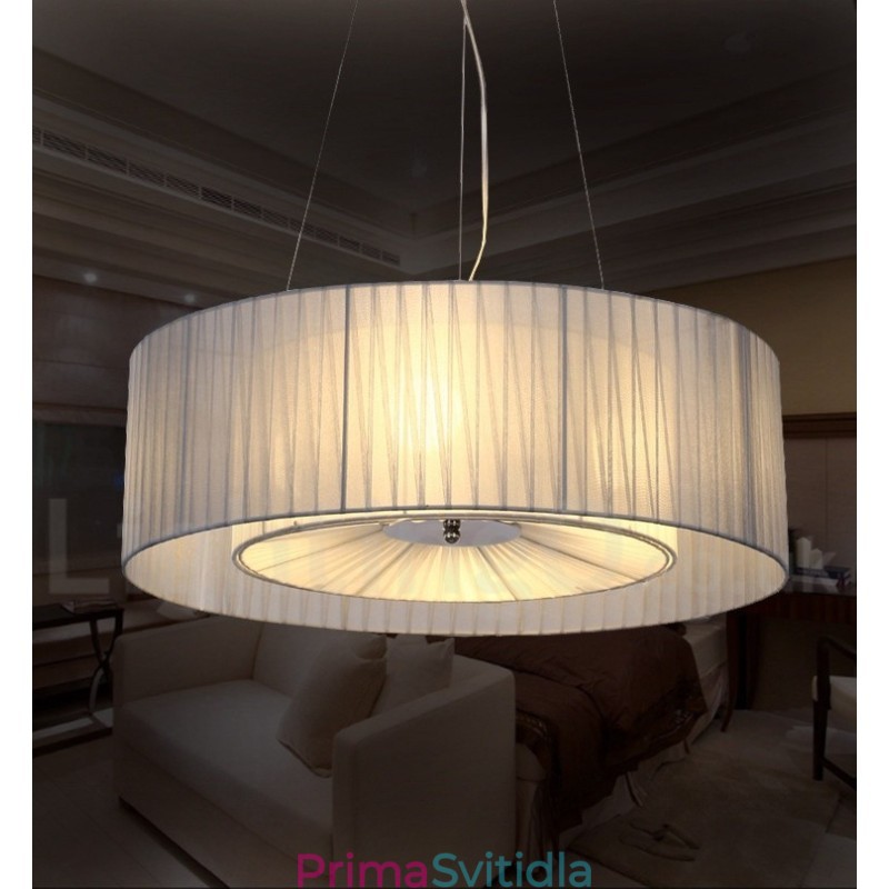 Drum 4 Light závěsné moderní světlo s látkovým stínidlem