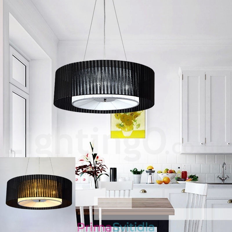 Drum 4 Light závěsné moderní světlo s látkovým stínidlem