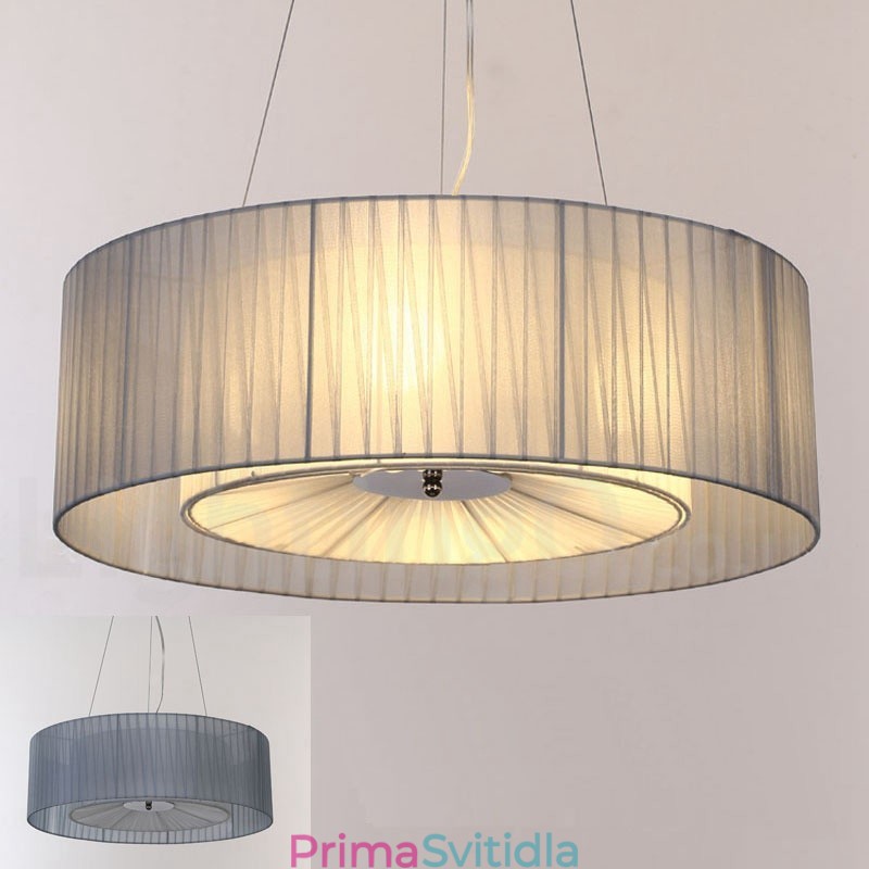 Drum 4 Light závěsné moderní světlo s látkovým stínidlem