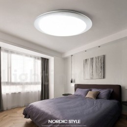 4CM tlustá supertenká stmívatelná moderní moderní severský styl zapuštěná stropní svítidla s akrylovým stínidlem s dálkovým ovládáním Lze použít také jako nástěnné svítidlo