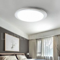 4CM tlustá supertenká stmívatelná moderní moderní severský styl zapuštěná stropní svítidla s akrylovým stínidlem s dálkovým ovládáním Lze použít také jako nástěnné svítidlo