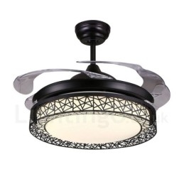 108CM (42") 91CM(36") moderní moderní dálkové ovládání dutého stropního ventilátoru s akrylovým stíněním Mute z čisté mědi