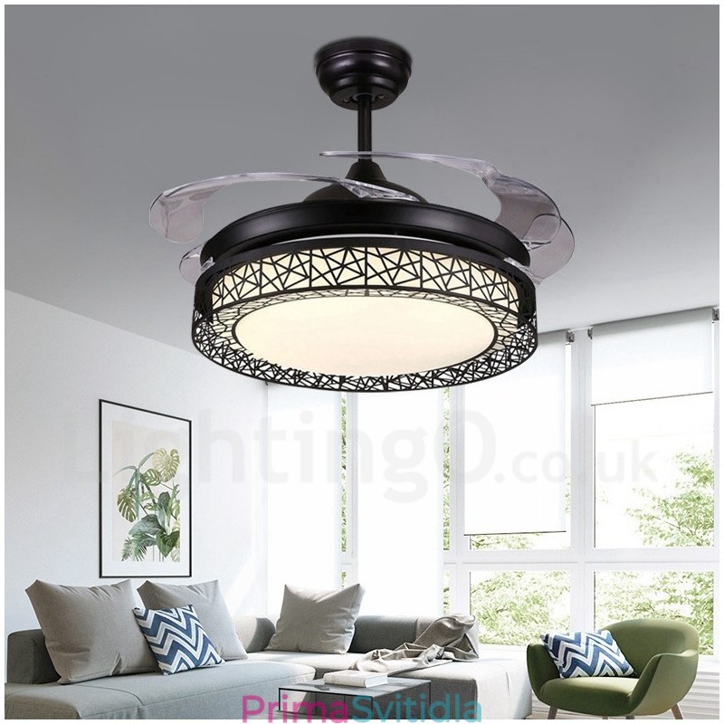108CM (42") 91CM(36") moderní moderní dálkové ovládání dutého stropního ventilátoru s akrylovým stíněním Mute z čisté mědi
