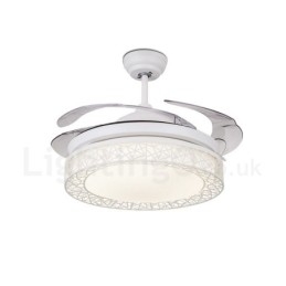 108CM (42") 91CM(36") moderní moderní dálkové ovládání dutého stropního ventilátoru s akrylovým stíněním Mute z čisté mědi